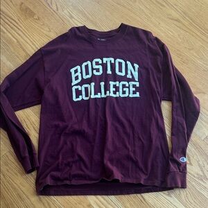 Champion Boston College Burgundy Long Sleeve Tee XL